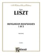 Hungarian Rhapsodies 1 and 2 piano sheet music cover